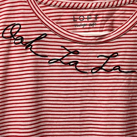 Loft Vintage Soft Ooh La La Top Size Large - Picture 2 of 10